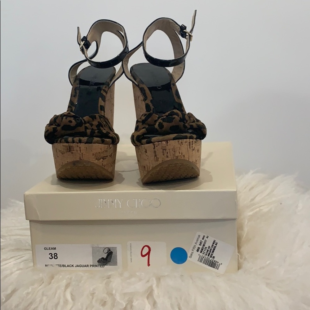 Jimmy Choo Cheetah Printed Wedges